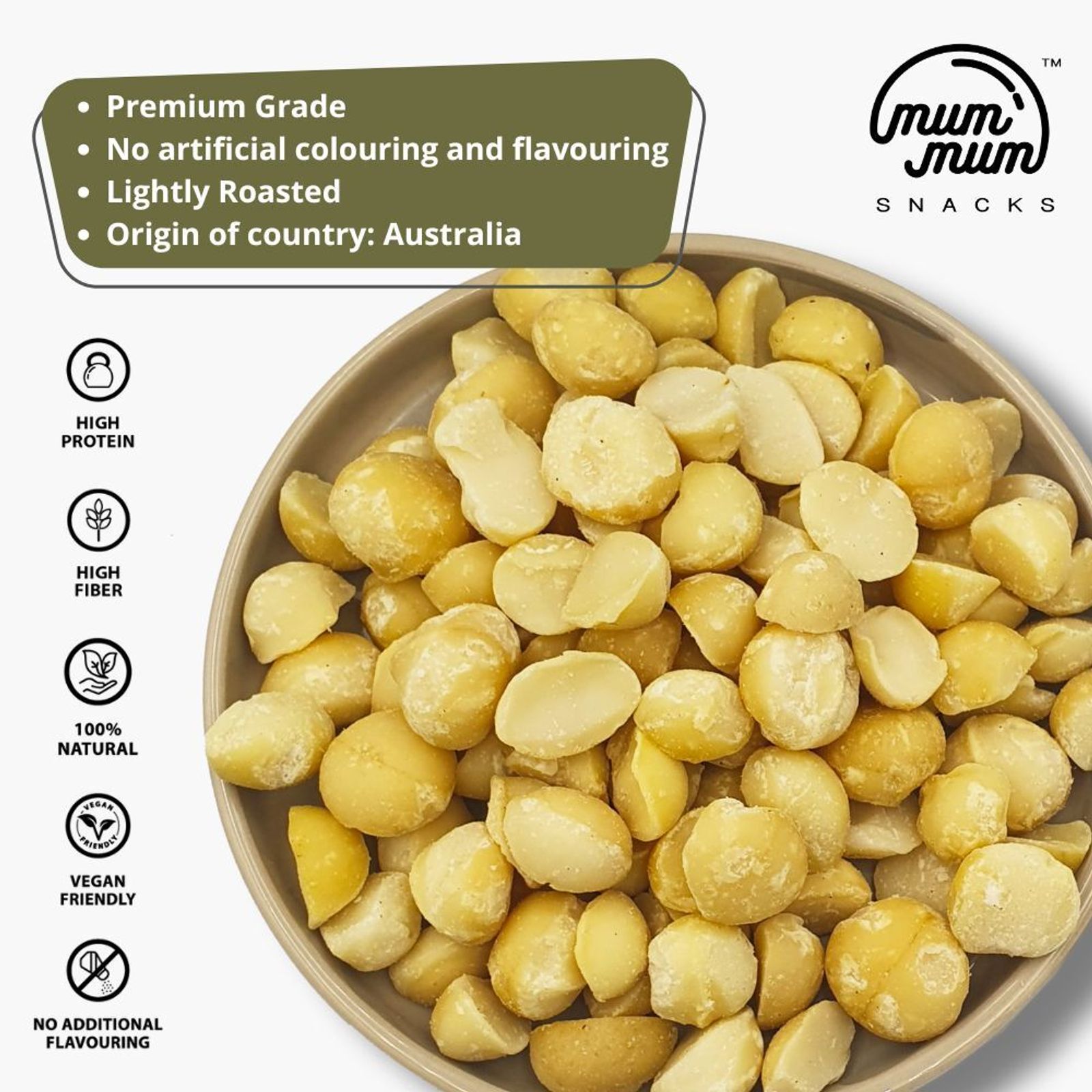 [Grade A] Lightly Roasted Australia Premium Macadamia Nut — photo 2