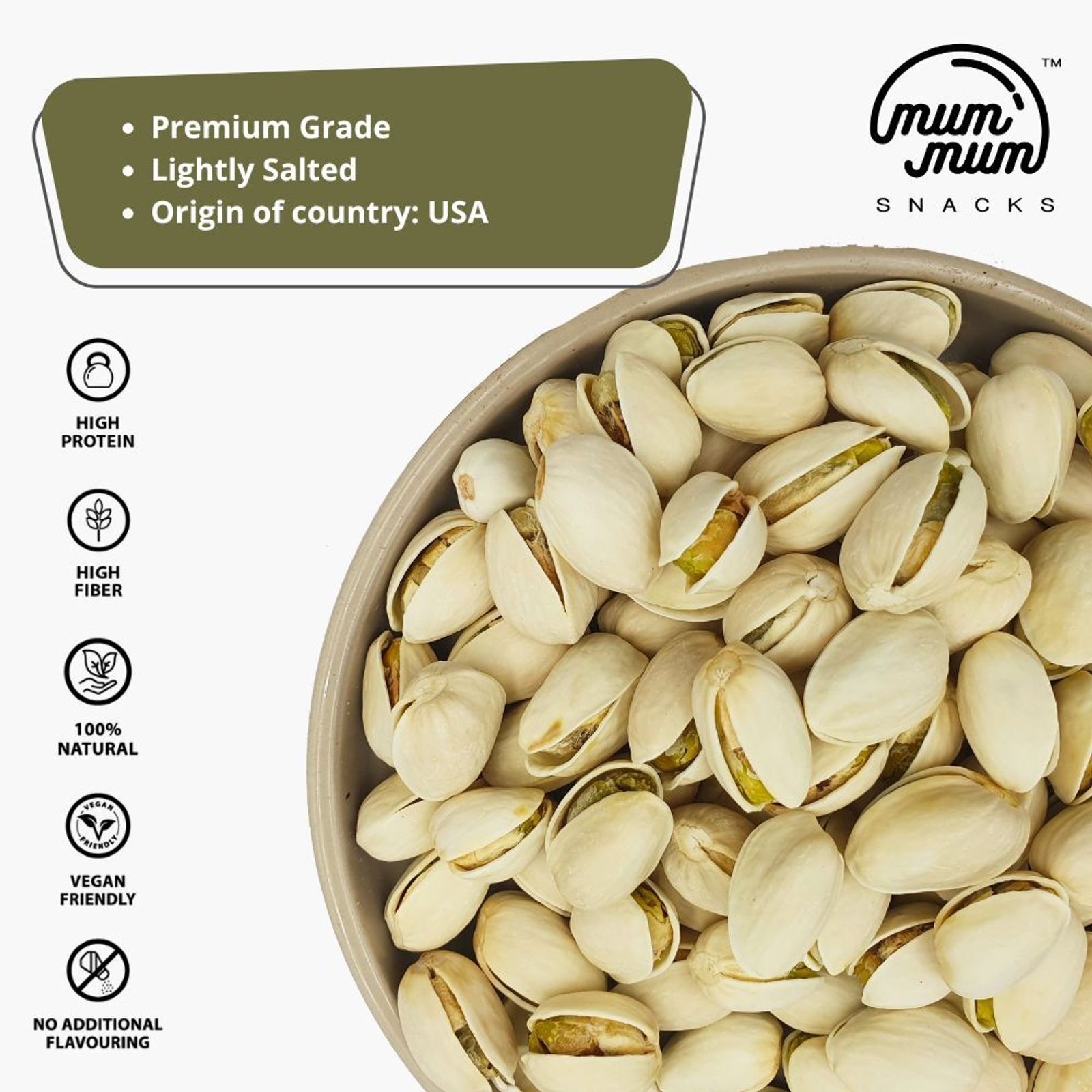 Roasted Salted Pistachio Bundle [1kg x 3] - comes in [6] 500g pack each — photo 2