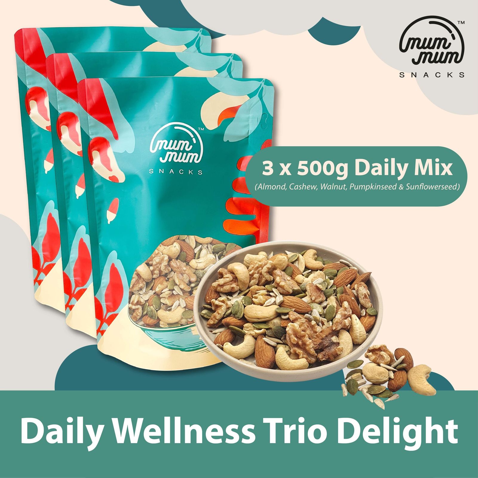 Daily Wellness Trio Delight [500g each] - Daily Mix — photo 1