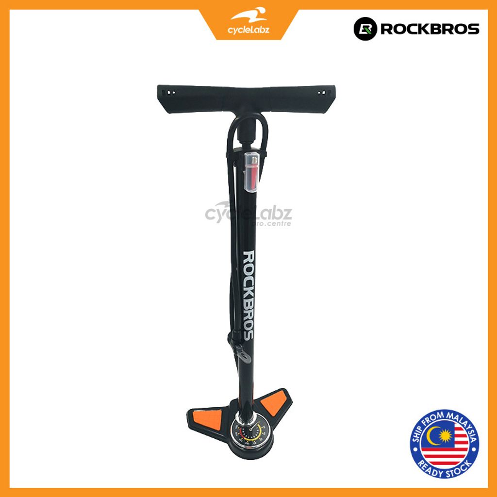 ROCKBROS Floor Type High Pressure Bicycle Pump 160 PSI with Gauge Meter