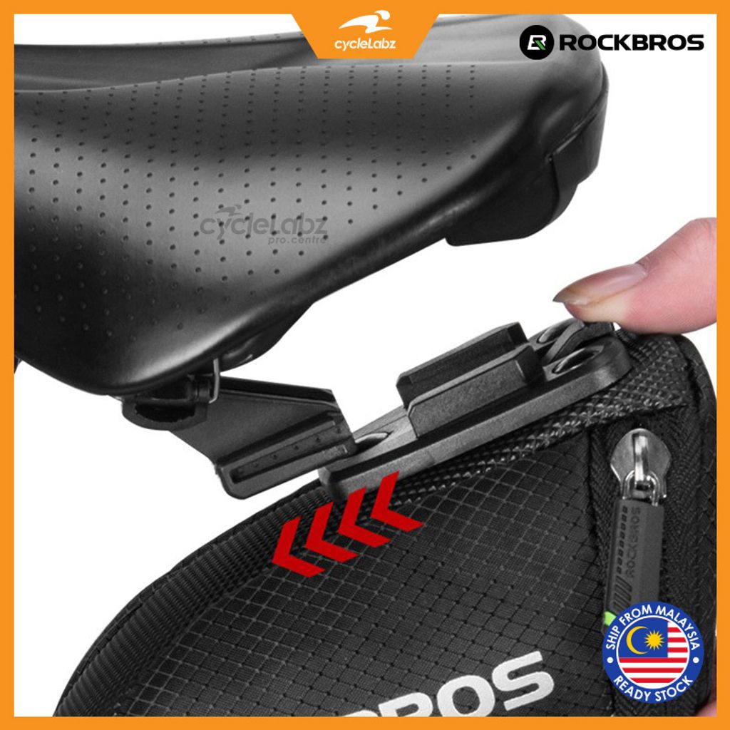 ROCKBROS Mini Quick Release Saddle Bag with Reflector Cyclelabz Pro
