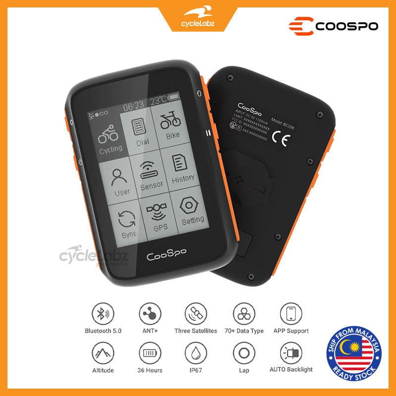 CooSpo BC26 Bike Cycling Computer GPS BeiDou Wireless Speedometer