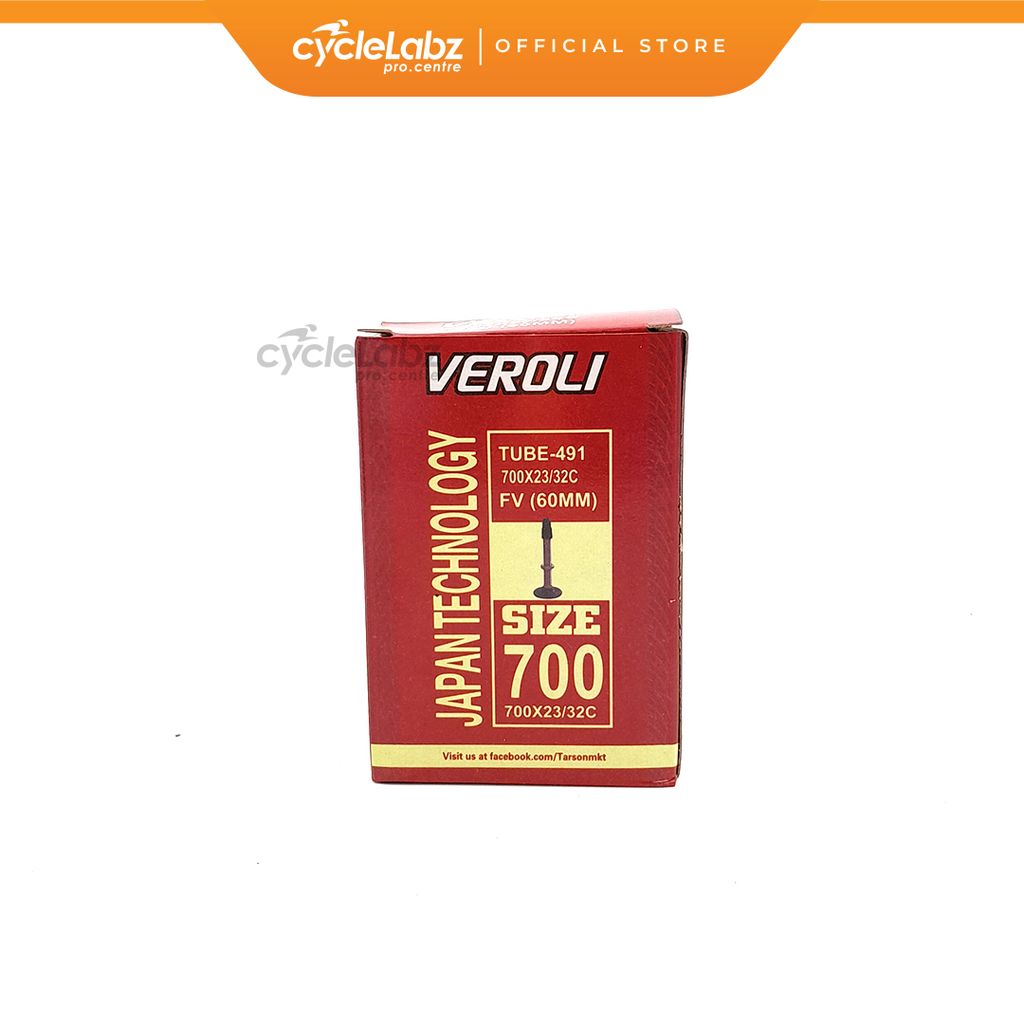 Veroli Bicycle Inner Tube 700 x 23/32c Presta Valve 60mm Cyclelabz