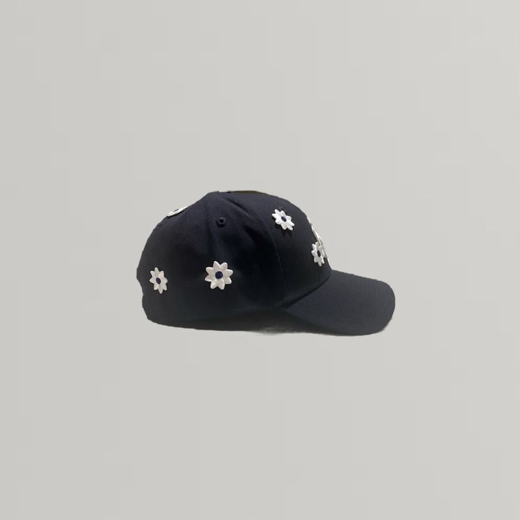 帽子 nickgear 3D flower cap Navy - 帽子 帽子 nickgear 3D flower cap Navy - 帽子