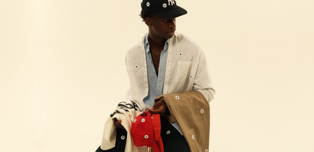 𝙐𝙎𝙀𝘿 /NICK GEAR 3D Flower Cap Navy – SOSO MART 𝙐𝙎𝙀𝘿 /NICK GEAR 3D Flower Cap Navy – SOSO MART