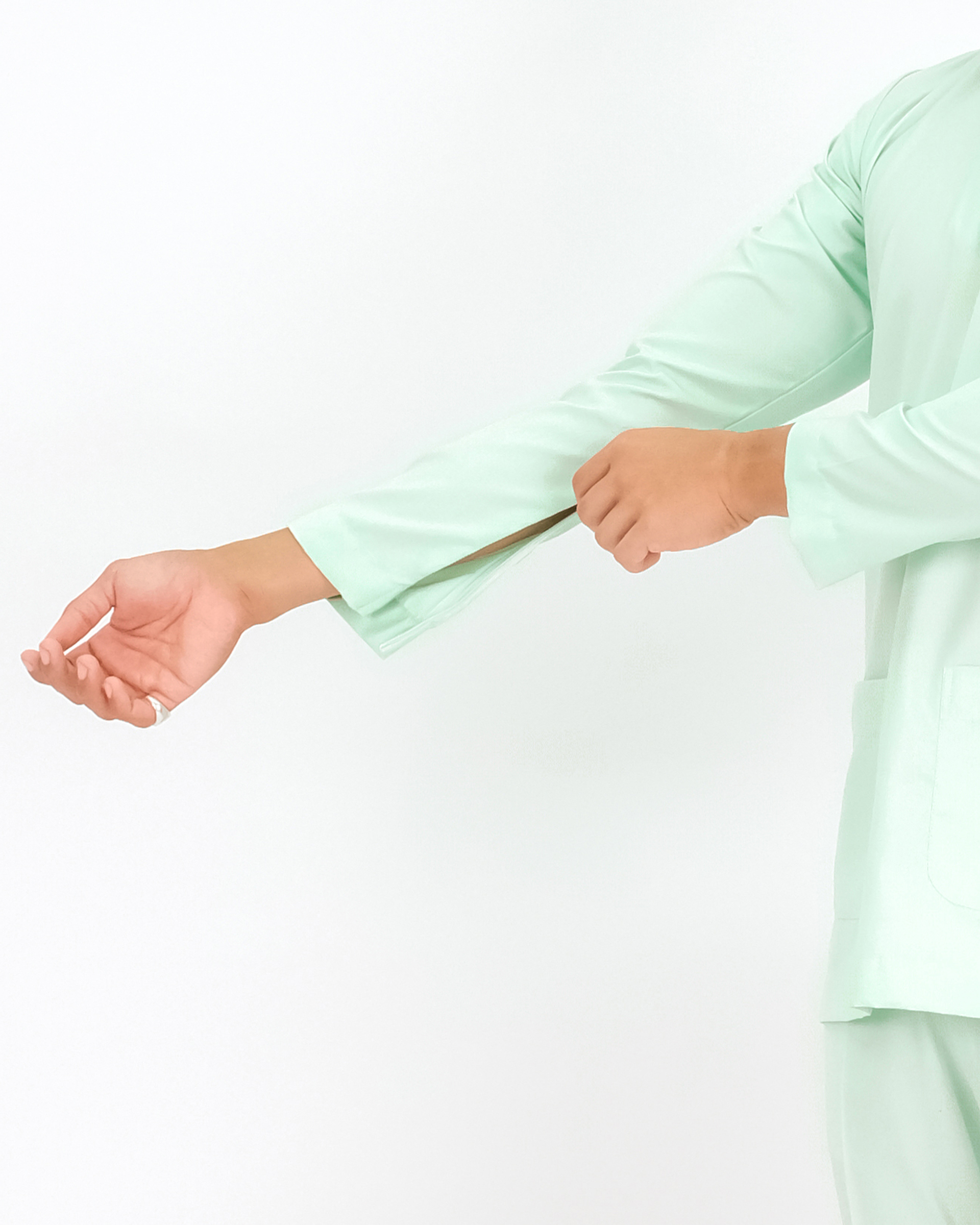 MINT GREEN HAND ZIP