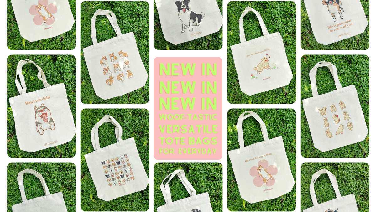 Unleash the Pawsomeness with our New Tote Bags!