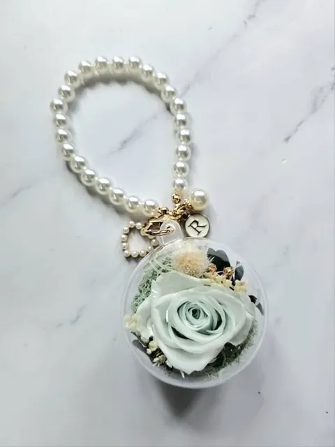 real flower bauble creation art artorias rose BLUE (4)