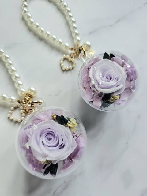 real flower bauble creation art artorias rose PURPLE (3)