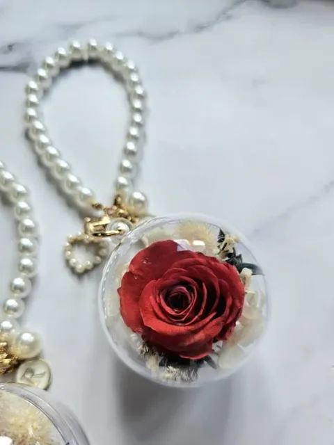 real flower bauble creation art artorias rose RED (4)