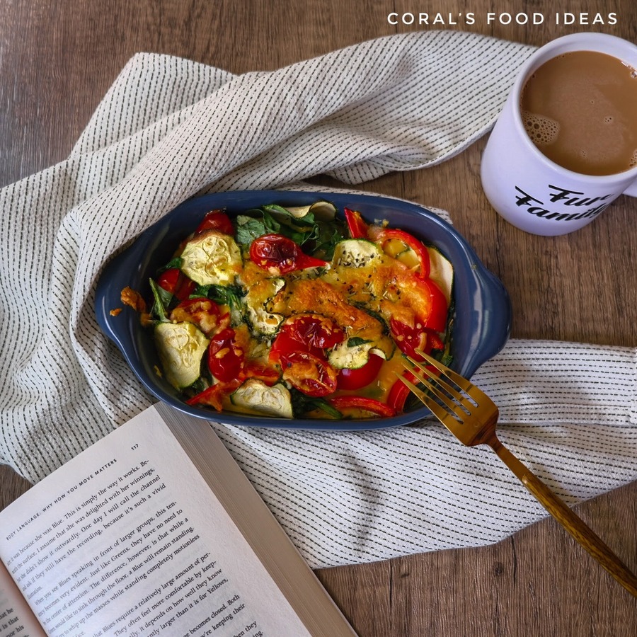 【起司烤蔬菜食譜】4步驟，20分鐘健康早餐快速上桌！