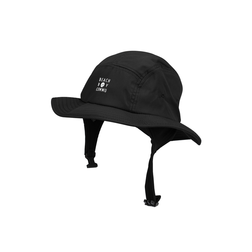 經典黑藍色衝浪帽:潛水帽 black sand surf hat-2