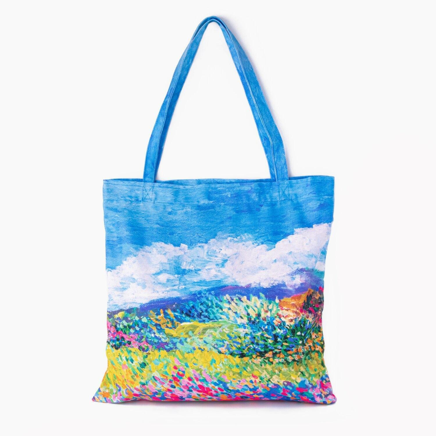 tote bag - flowerfield 2