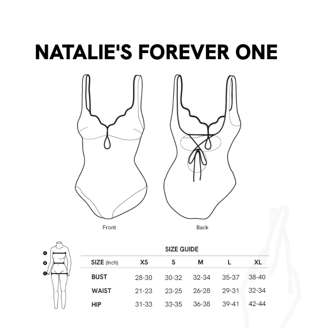 泰國 Aprilpoolday泳衣Natalie連身泳衣尺寸表