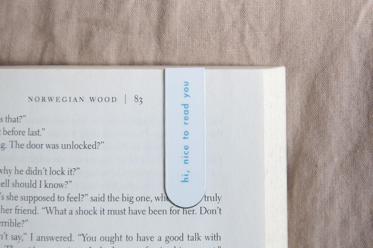  hi, nice to read you 磁鐵書籤3