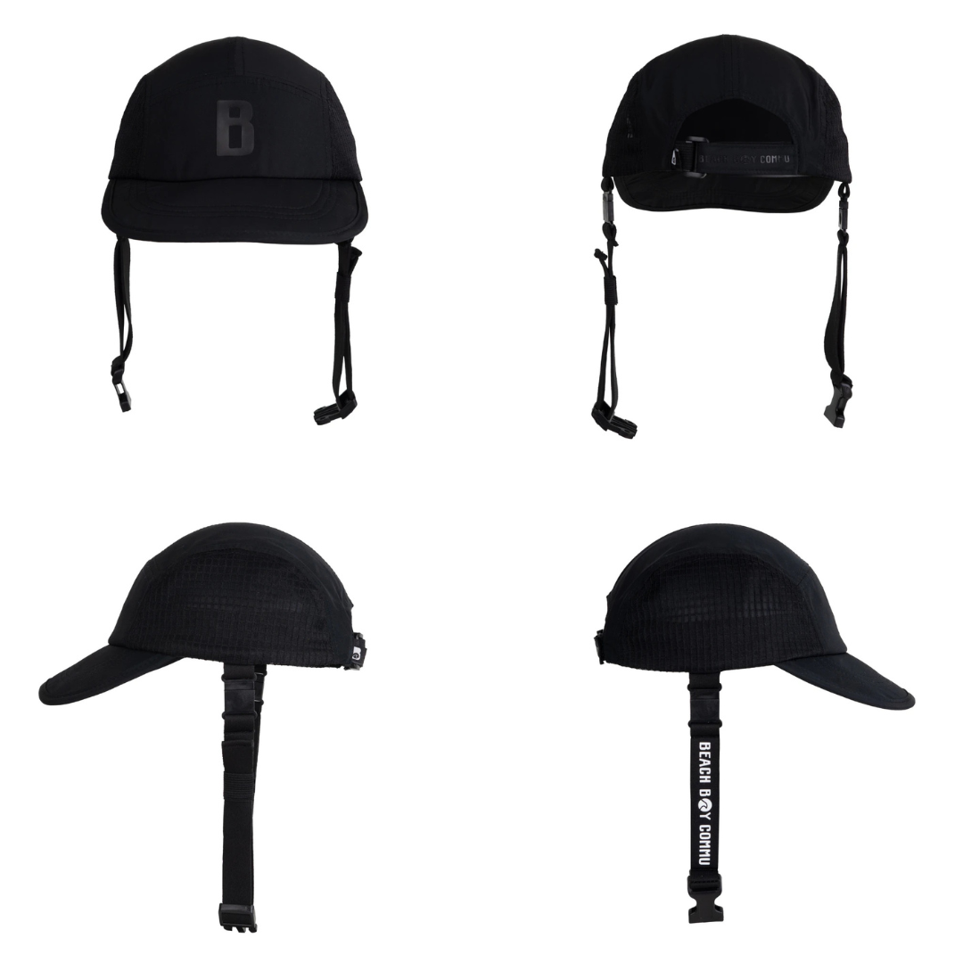 beachboycommu黑色衝浪帽_跑步小帽4