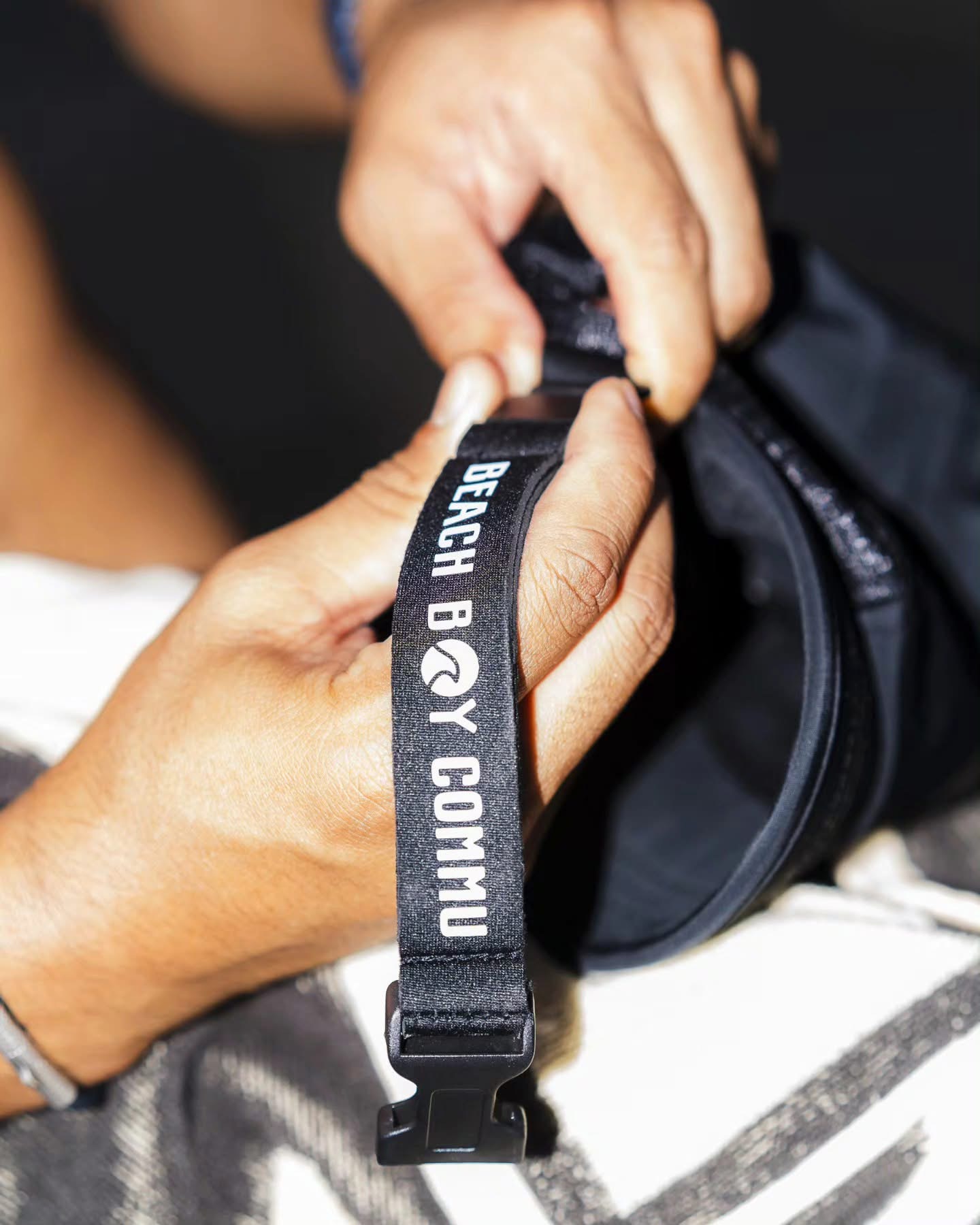 beachboycommu黑色衝浪帽_跑步小帽13