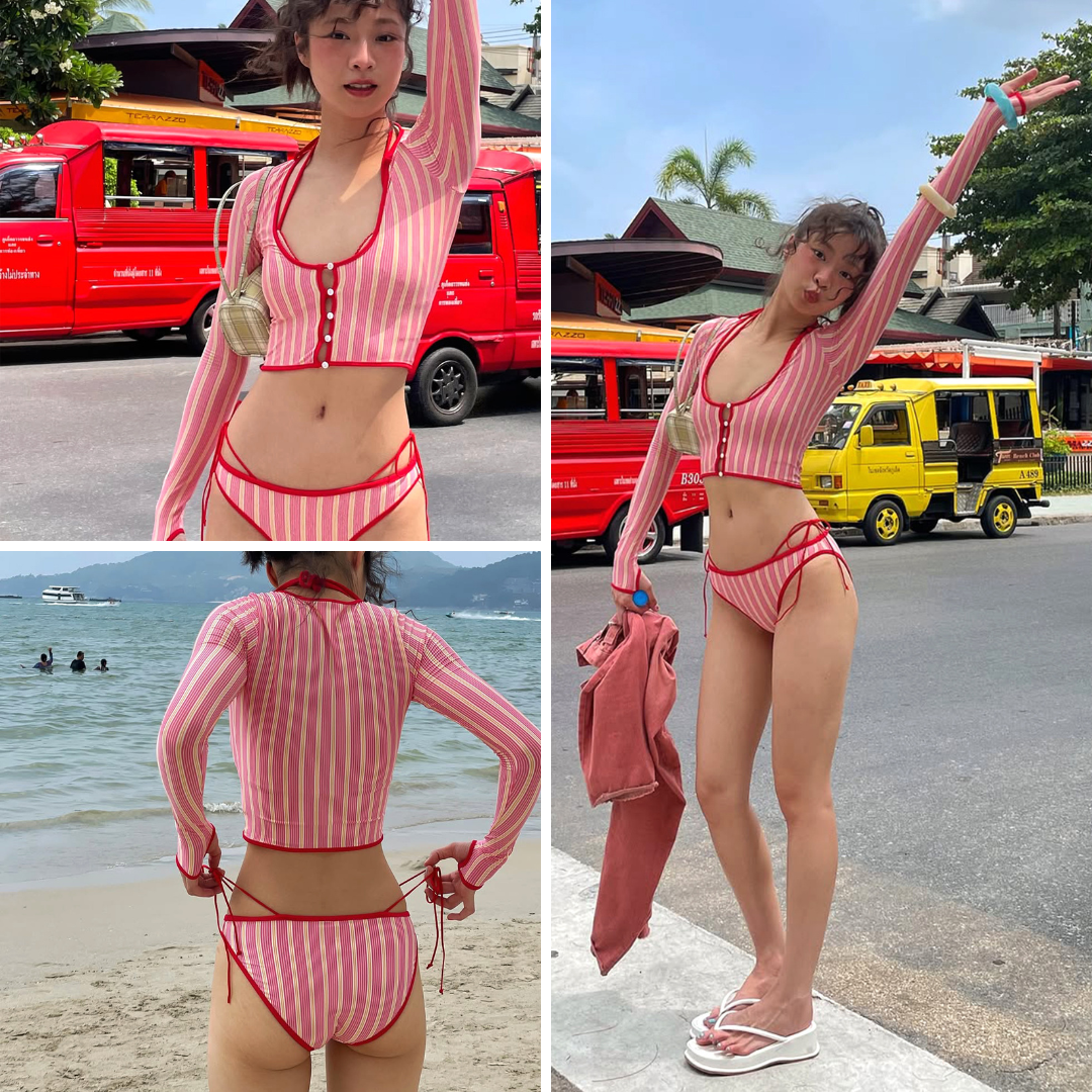 Aprilpoolday泳衣-Chloe三件式防曬泳衣14