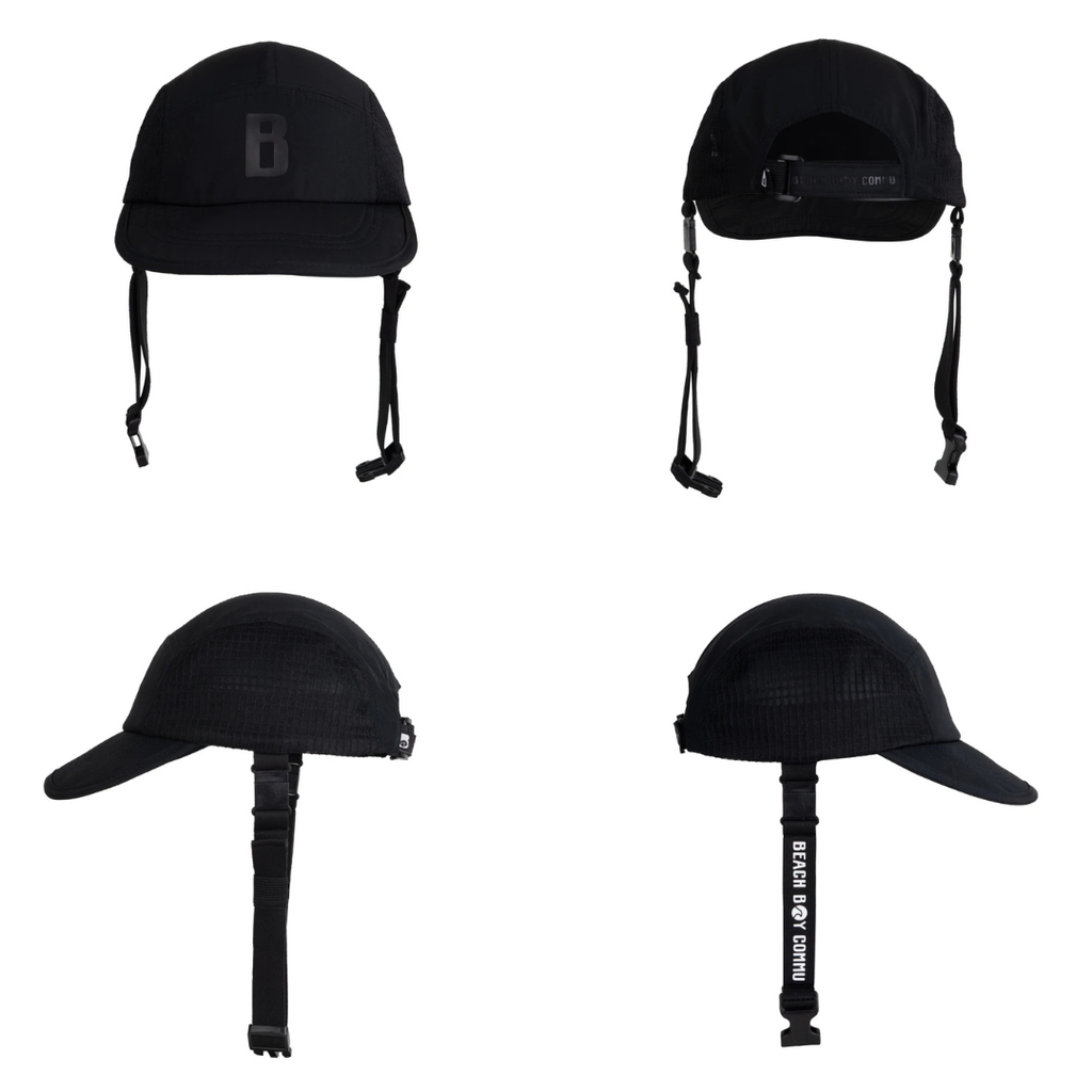 beachboycommu黑色衝浪帽_跑步小帽4