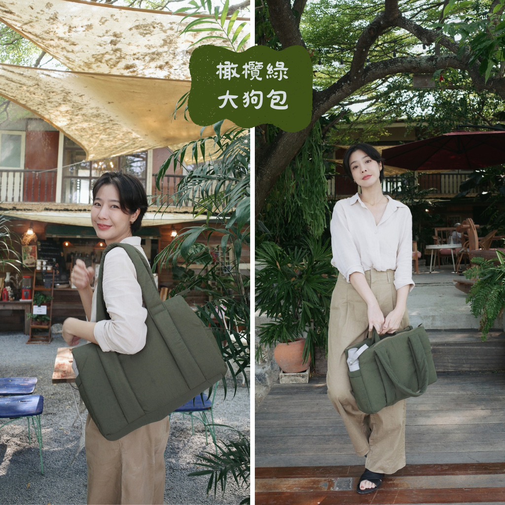 whiteoakfactory超輕量寬肩帶包包 big dog bag6