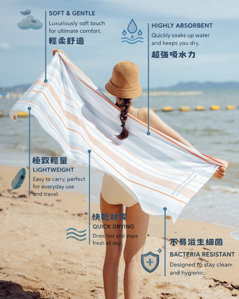 maillotco泰國泳衣品牌多功能海灘毛巾吸水巾毛巾衣2