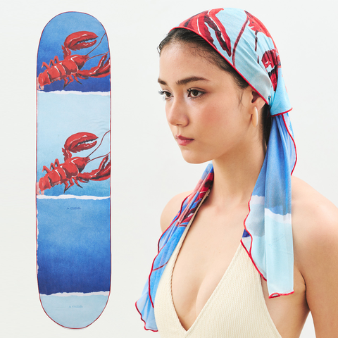 aprilpoolday-龍蝦圍巾抹胸短裙頭巾8