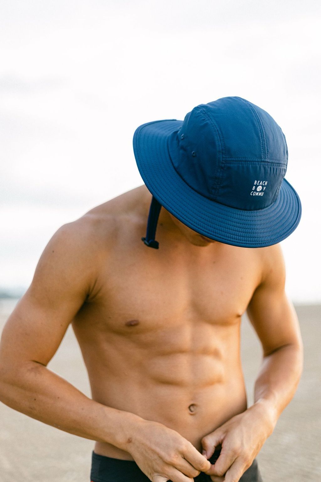海洋藍色衝浪帽:潛水帽:beachboycommu_4