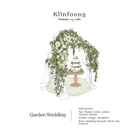 花園裡的婚禮香氛蠟燭 Garden wedding Candle2