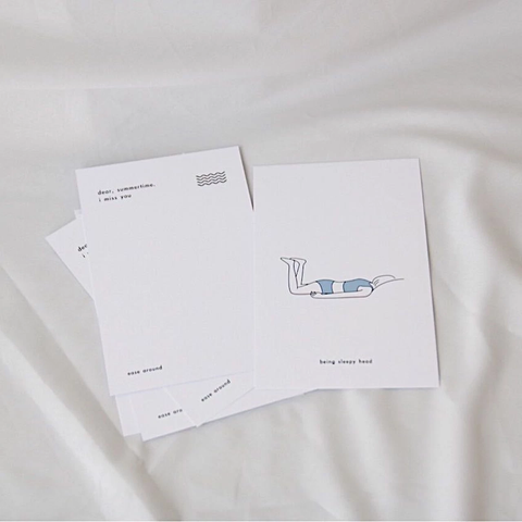 summertime-i-miss-you-明信片