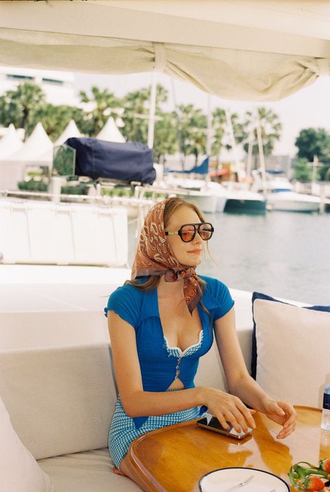 claudia藍色短袖上衣20