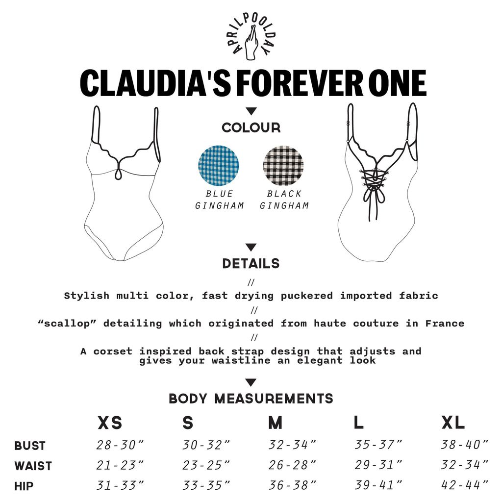 aprilpoolday連身泳衣claudia尺寸表