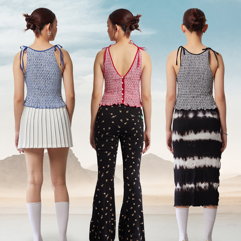 Aprilpoolday - Amelie 雙面穿小花褶皺布料尺寸表15