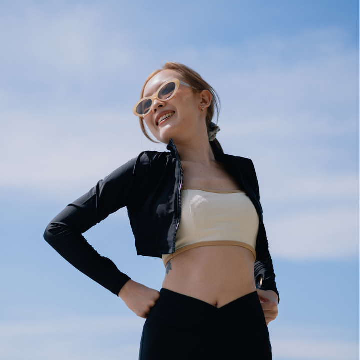 maillotco泳衣Emma 防曬抗UV50短版長袖外套