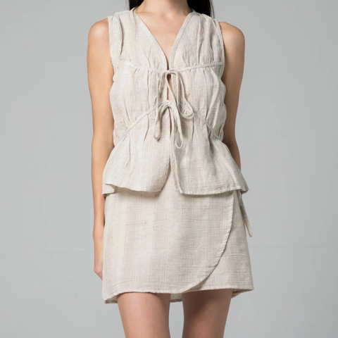 棉質一片裙迷你裙｜夏日穿搭｜泰國清邁設計品牌 Palit-1