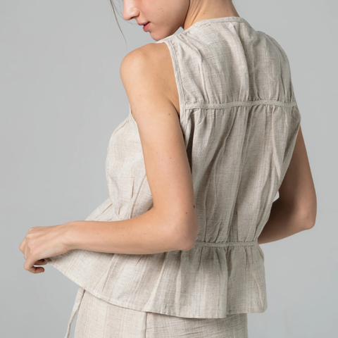 julia 棉質雙蝴蝶結背心-清邁設計品牌 Palit4