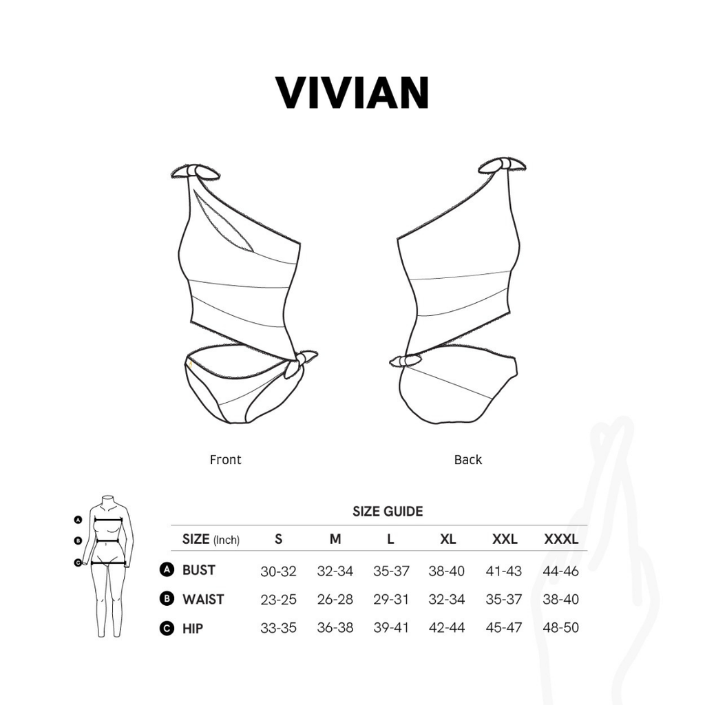 aprilpoolday比基尼泳衣斜肩不對稱坦克比基尼-粉紅色巧克力色立體花紋布料尺寸表