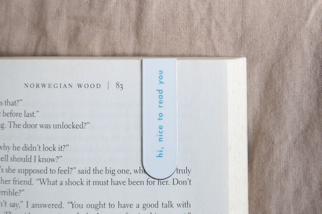  hi, nice to read you 磁鐵書籤3