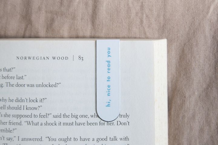  hi, nice to read you 磁鐵書籤3