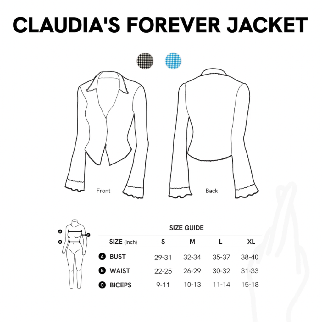 aprilpoolday-Claudia格紋外套2可下水泳衣布料防曬玩水