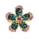 B555 ❀ No. 3 ❀ Lt. Rose Emerald Blue Zircon