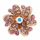 G38062 ❀ No.2 ❀ Lt. Amethyst  Lt. Rose  Peach ( Crystal AB )