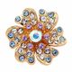 G38062 ❀ No.1 ❀ Violet  Aqua  Crystal ( Crystal AB )