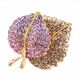 B318 ❀ No.1 ❀ Violet  Lt. Rose  Lt. Colorado ( Crystal AB )