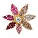 B286 ❀ No.2 ❀ Fuchsia  Rose  Peach  Crystal  Lt. Colorado  Lt. Rose  Siam / Ruby ( Crystal AB )