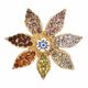 B286 ❀ No.3 ❀ Smk. Topaz  Lt. Col  Peach  Crystal  Jonquil  Lt. Topaz  Topaz ( Crystal AB )