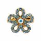 G66016 ❀ No. 3 ❀ Indian Sapphire Point : (Crystal AB)