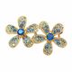 B146B ❀ No. 1 ❀ Chrysolite Lt. Sapphire ( Point : Metalic Blue )