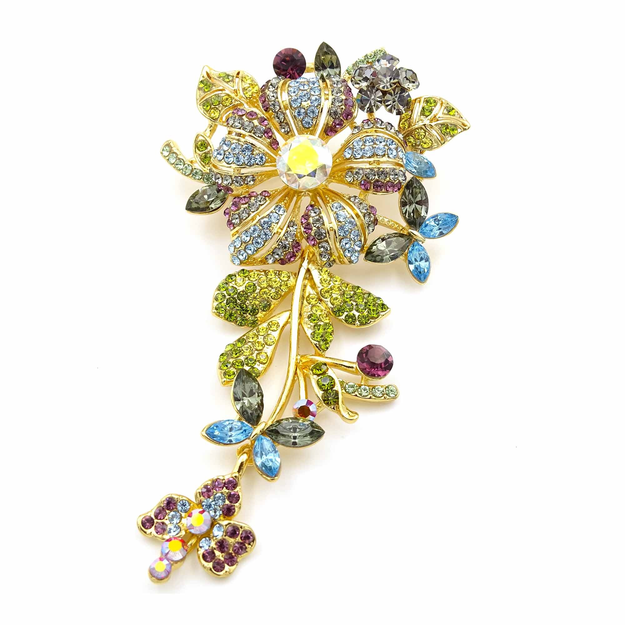 B189 - Ozel® Hibiscus Crystal Brooch – Stores | OZEL® Malaysia