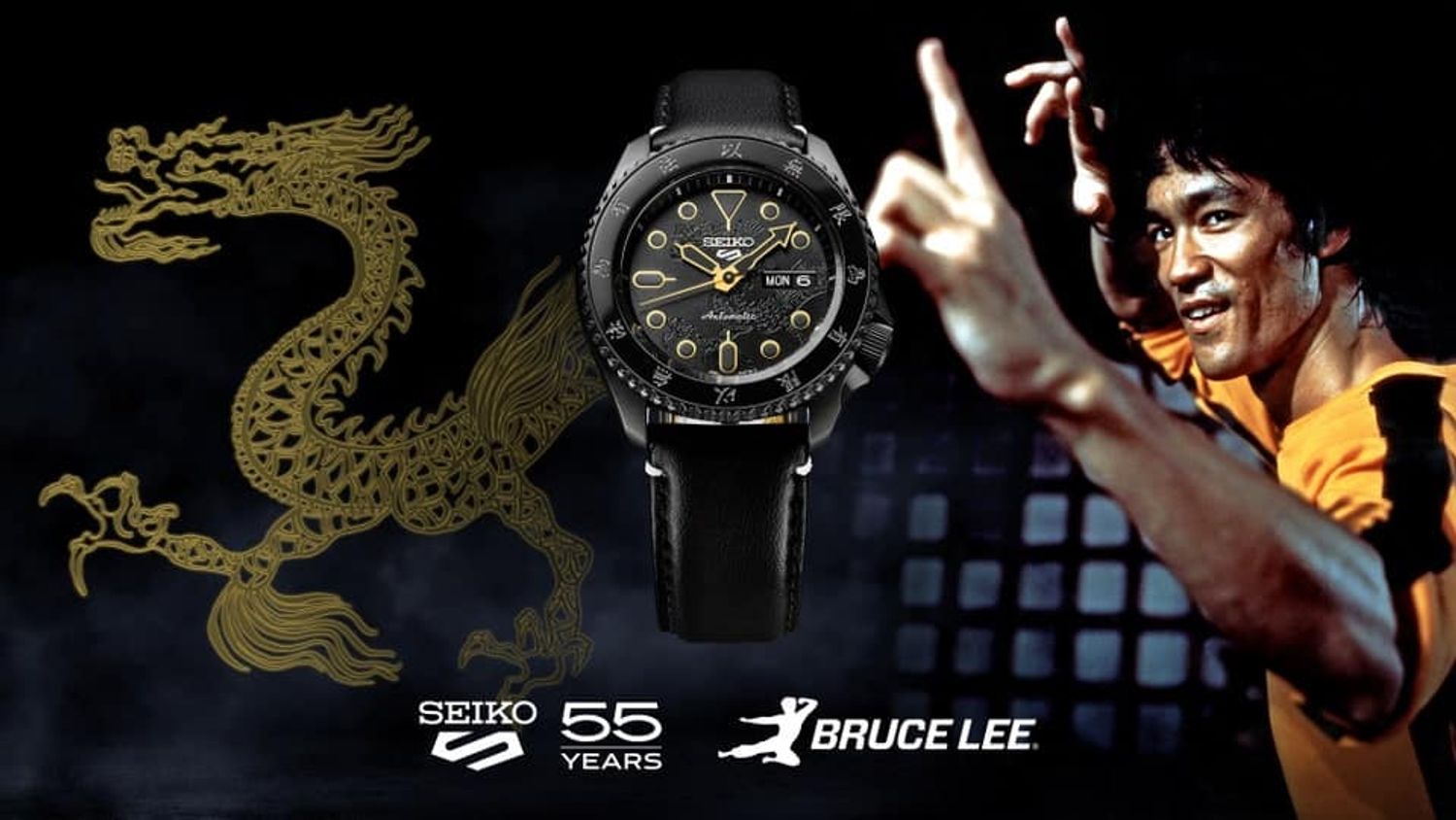 億錶行手錶專賣店 - SEIKO 5 Sports 55週年向武打巨星李小龍 Bruce Lee 致敬！