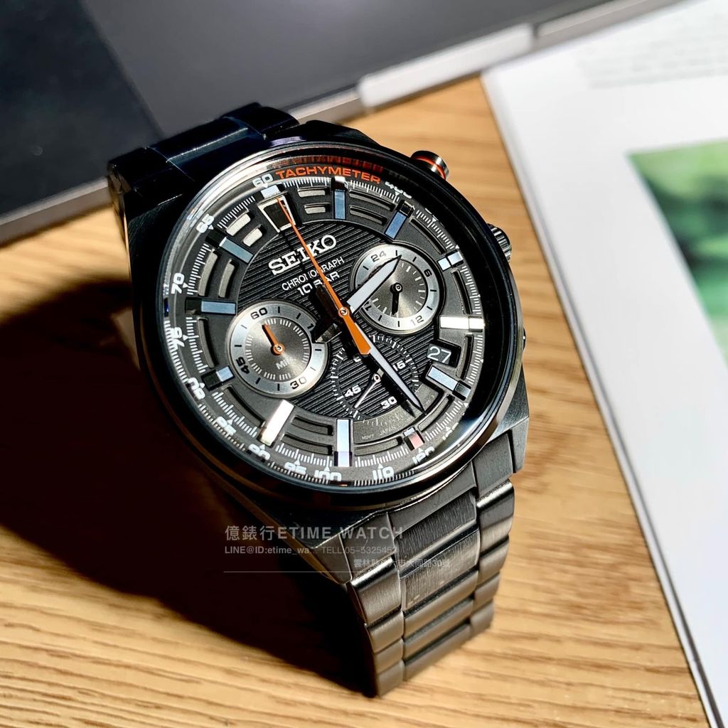 SEIKO SSB399P1 精工鋼鐵型男腕錶三環計時男錶8T63-00T0SD 公司貨– 億錶行手錶專賣店
